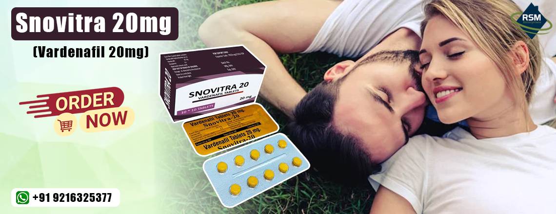 Unique Medication to Regain Sensual Confidence in Males With Snovitra 20mg